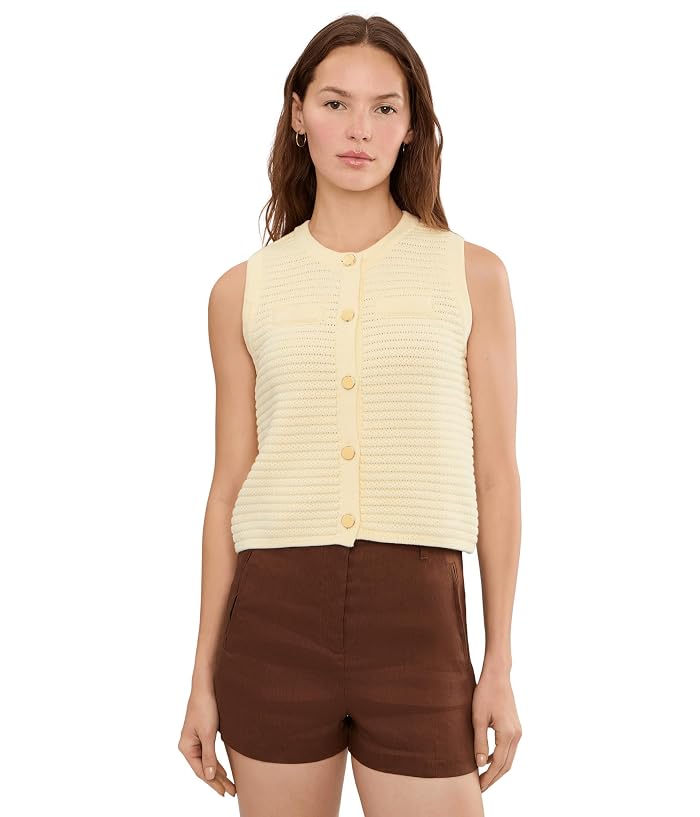 525 america Jayme Button Through Textured Vest