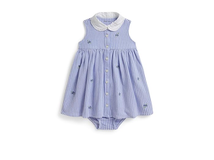 Polo Ralph Lauren Kids Blueberry Cotton Mesh Dress & Bloomer (Infant)