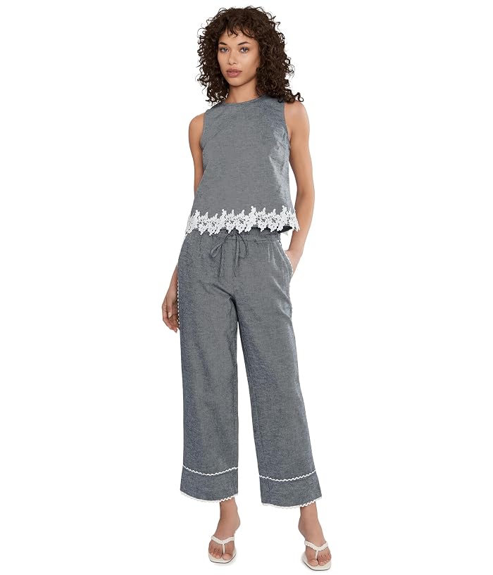 CeCe Boxy Sleeveless Applique Top - Image 2