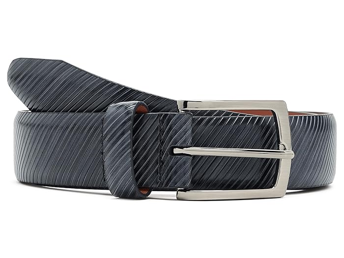 Johnston & Murphy Diagonal Etched Belt