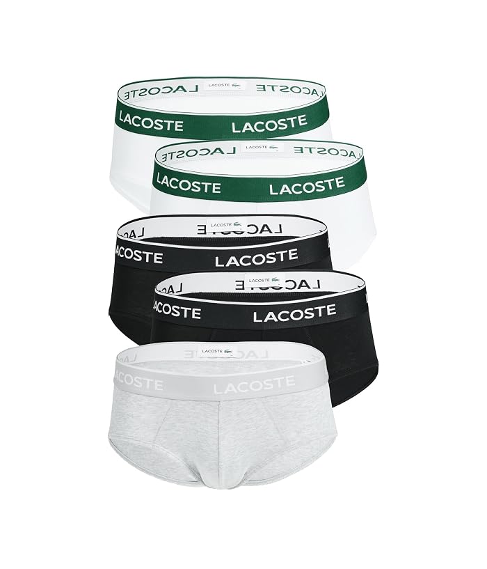 Lacoste 5-Pack Cotton Stretch Essentials Briefs