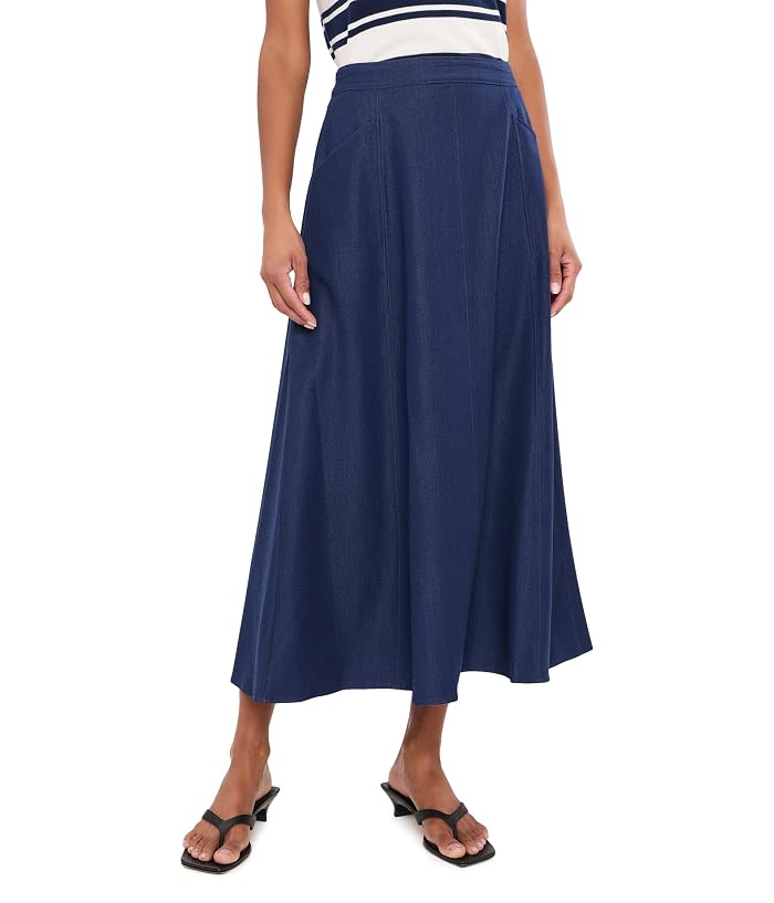 Vince Camuto Denim Seamed Skirt