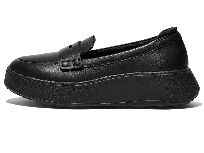 FitFlop F-Mode Leather Flatform Penny Loafers - Image 4