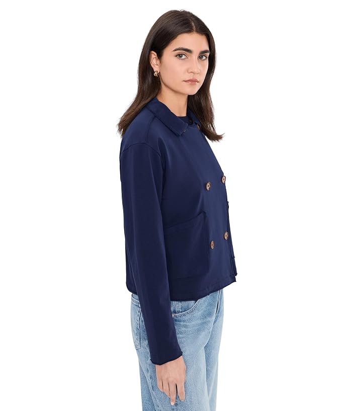 Mod-o-doc Long Sleeve Double Breasted Crop Jacket - Image 3