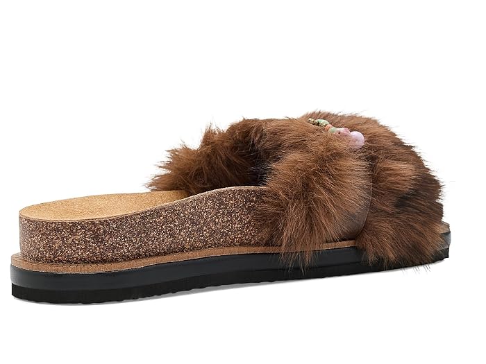 Free People Frankie Faux Fur Slide Sandals - Image 3