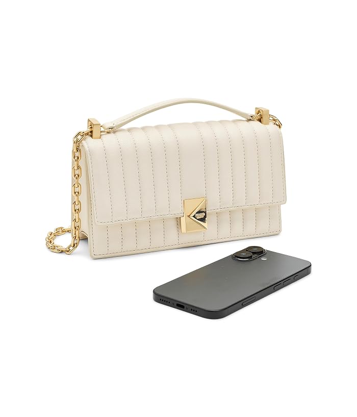 Kate Spade New York Deco Quilted Leather Mini Flap Chain Crossbody - Image 3