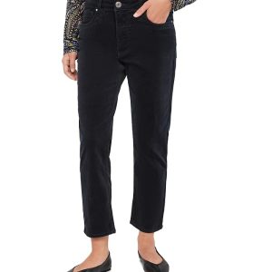 KUT from the Kloth Petite Quinn Corduroy High-Rise Fab Ab Mom Jeans