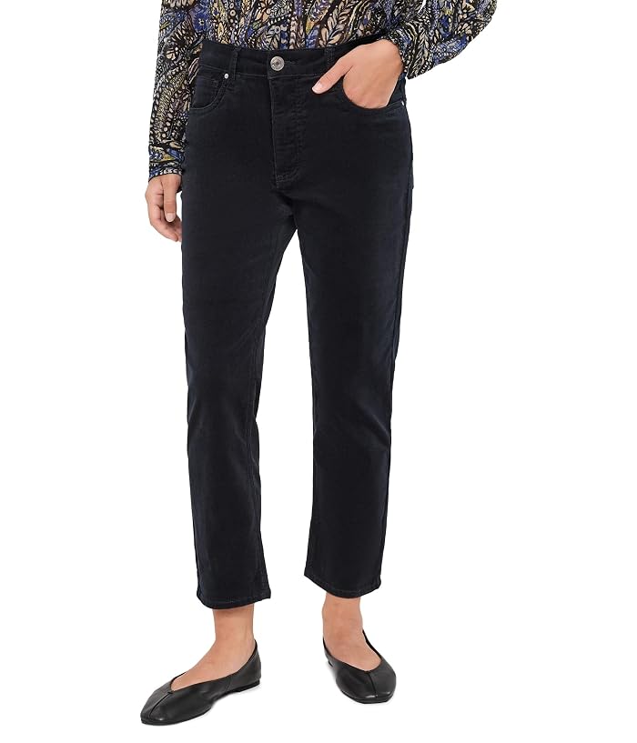 KUT from the Kloth Petite Quinn Corduroy High-Rise Fab Ab Mom Jeans