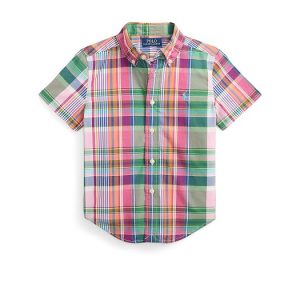 Polo Ralph Lauren Kids Plaid Cotton Poplin Shirt (Toddler/Little Kid)
