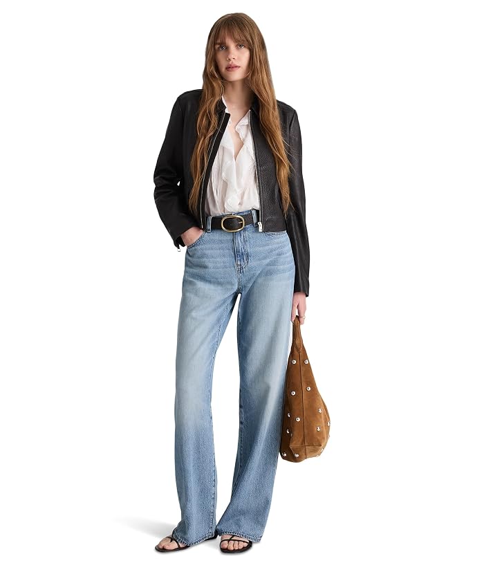 Madewell The Perfect Vintage Wide-Leg Jean in Airy Denim