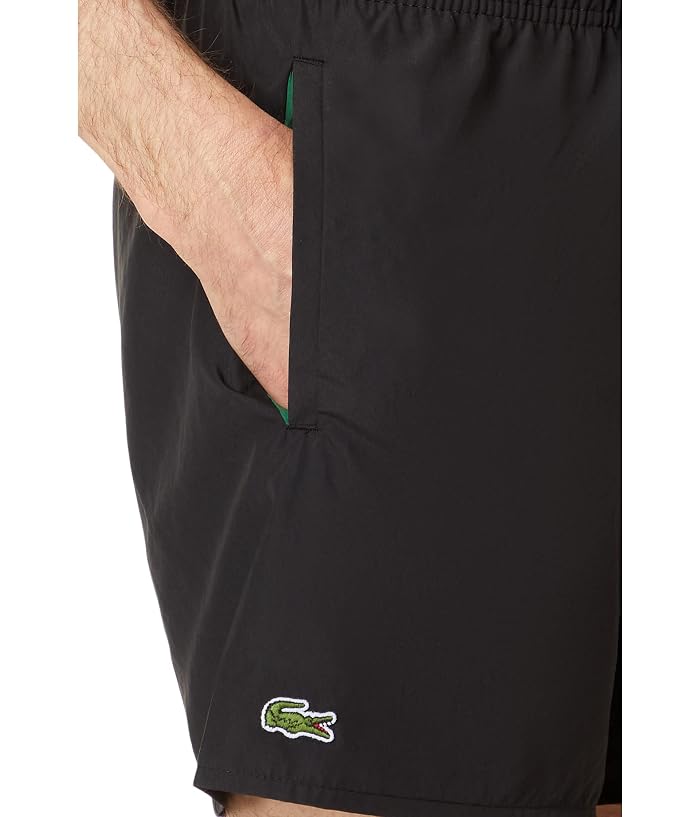 Lacoste Solid Elastic Waist Swim Trunks - Image 3