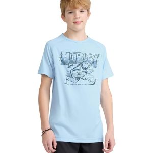Hurley Kids Fish Run UPF 50+ Rashguard Shirt (Little Kid/Big Kid)