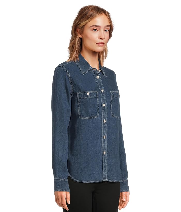 Faherty Tried And True Chambray Classic Shirt - Image 2