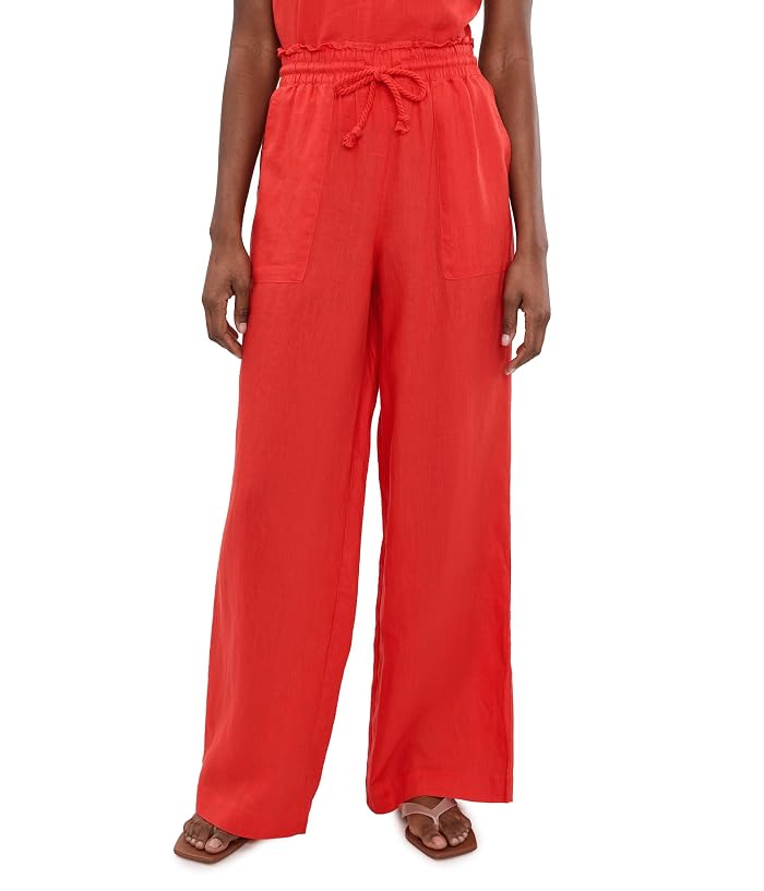 Splendid Stella Linen Paperbag Pants
