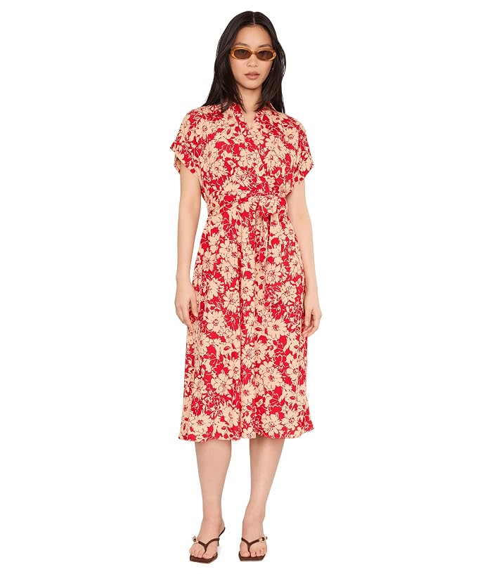 Lauren Ralph Lauren Petite Floral Belted Crepe Dress - Image 2