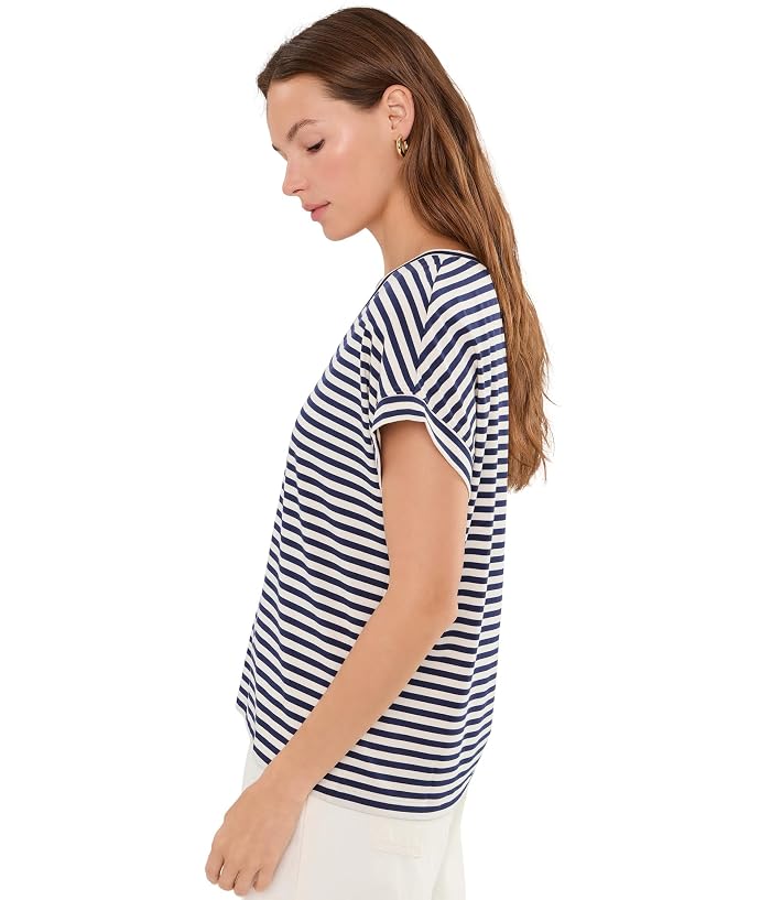 Tommy Bahama Kauai Stripe V-Neck Short Sleeve Tee - Image 3