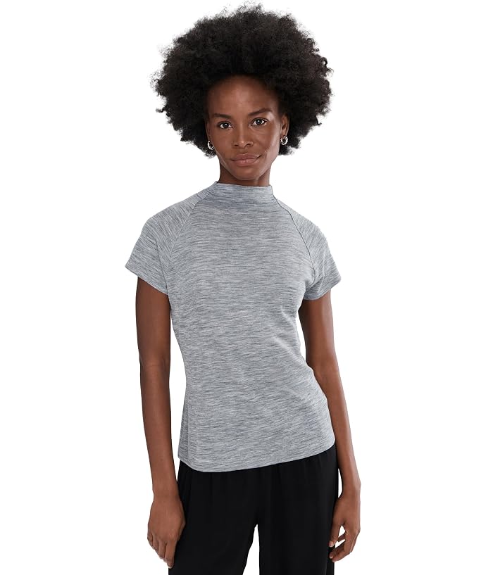 Vince Cap Sleeve Raglan Mock Neck