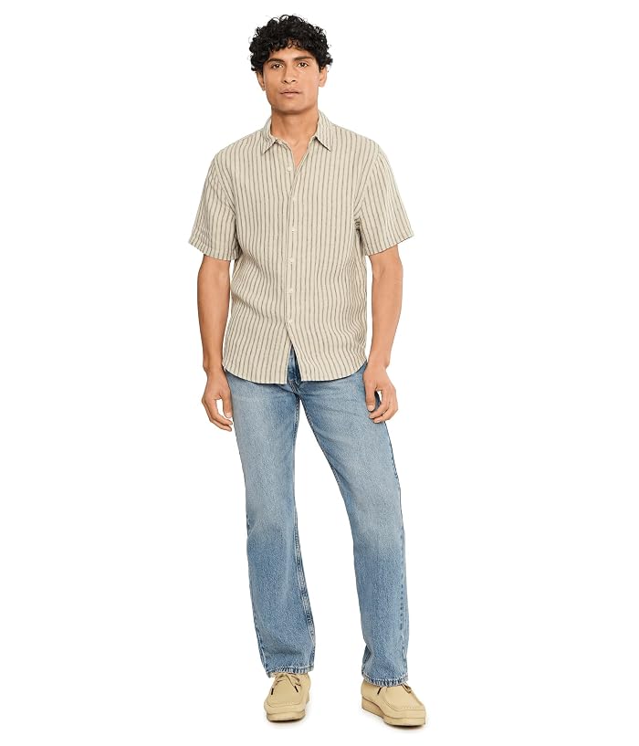 Vince Ballston Stripe Short Sleeve Hemp Shirt - Image 2