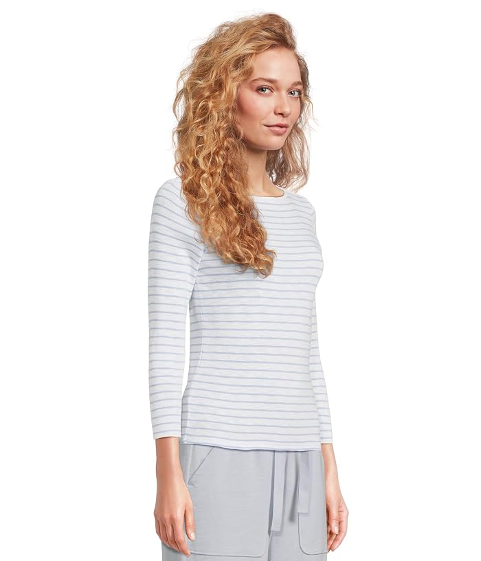 Lilla P Striped 3/4 Sleeve Boatneck - Image 2