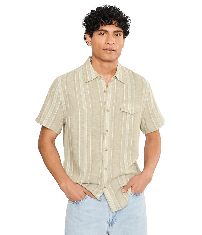 Liverpool Los Angeles Short Sleeve Button-Up Shirt