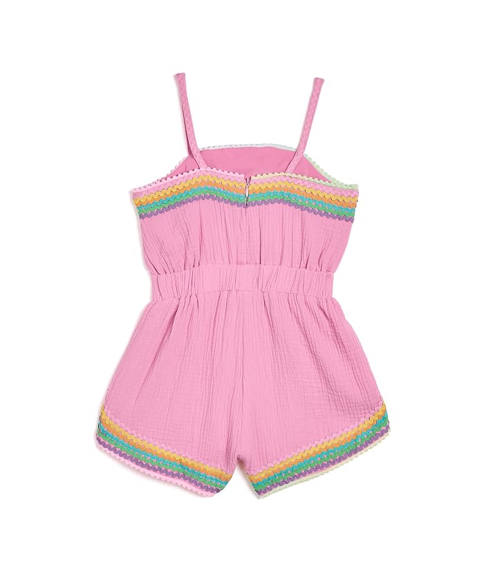 Lola and The Boys Pink Rainbow Summer Romper (Toddler/Little Kid/Big Kid) - Image 2