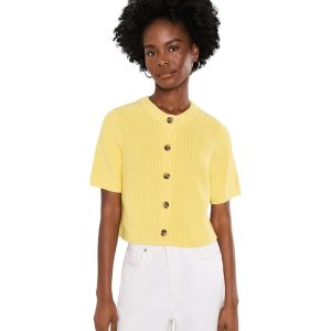 525 america Ginevra Short Sleeve Shaker Cardigan