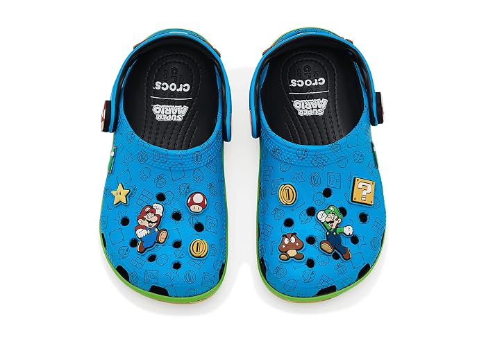 Crocs Kids Classic Super Mario Clogs (Toddler) - Image 2
