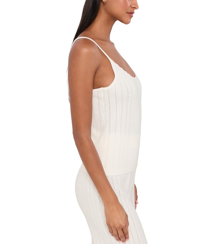 Eberjey Pointelle Sweater Scoop Neck Cami - Image 3