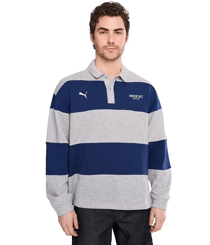 PUMA Porsche Legacy Lifestyle Crew Striped Knit Top