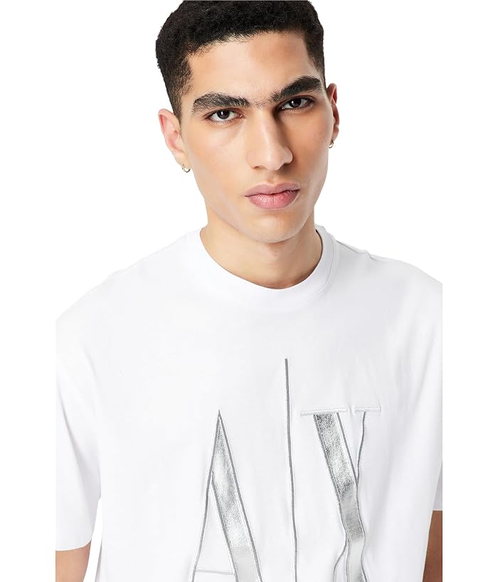 Armani Exchange Black/Gold Icon Logo Tee - Image 3