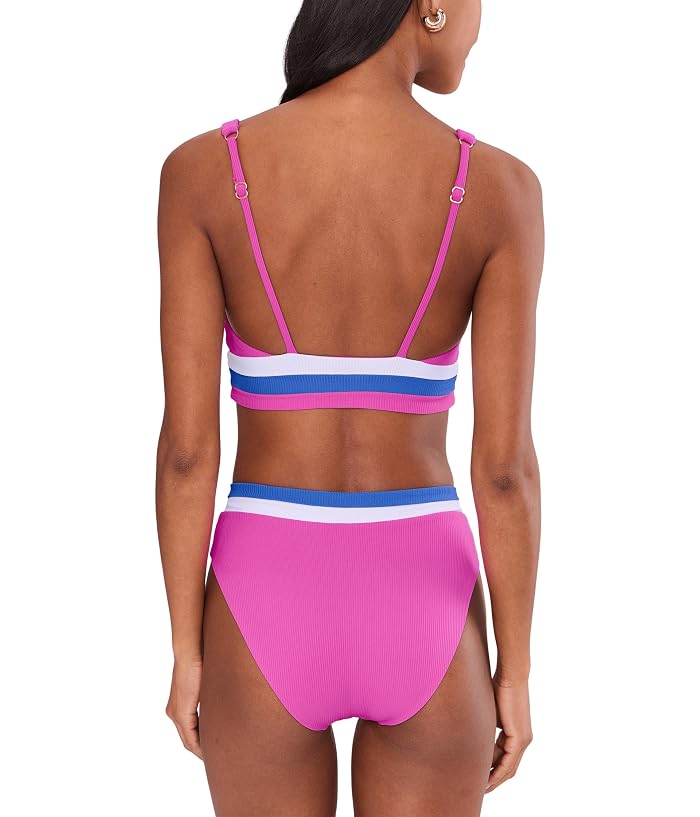 BECCA Coast Line Rib Rory Color Block Sport Bra - Image 3