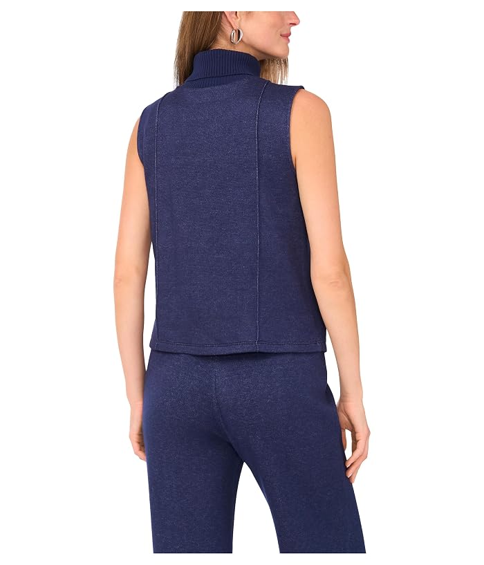 Vince Camuto Sleeveless Ribbed Turtleneck Tank - Image 2