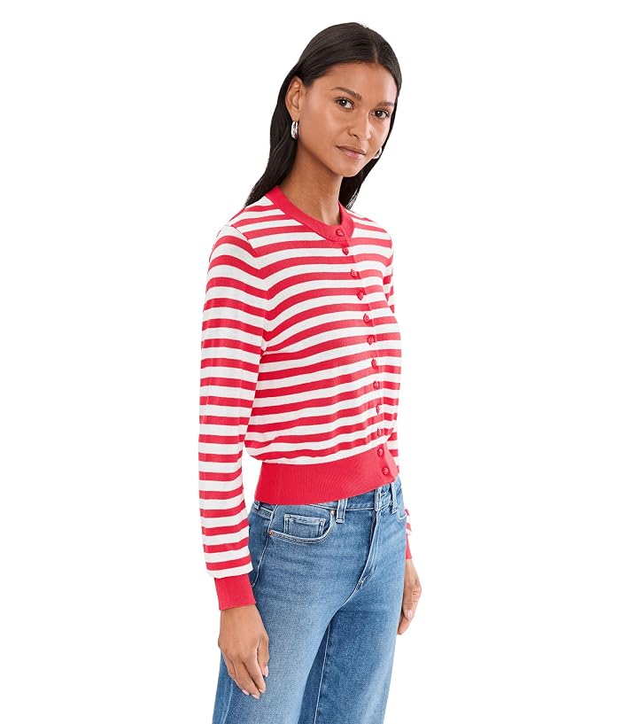 525 america Harlow Striped Button Down Cardigan - Image 3