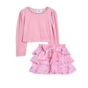 Lola and The Boys Stardust Velvet Party Set (Little Kid)