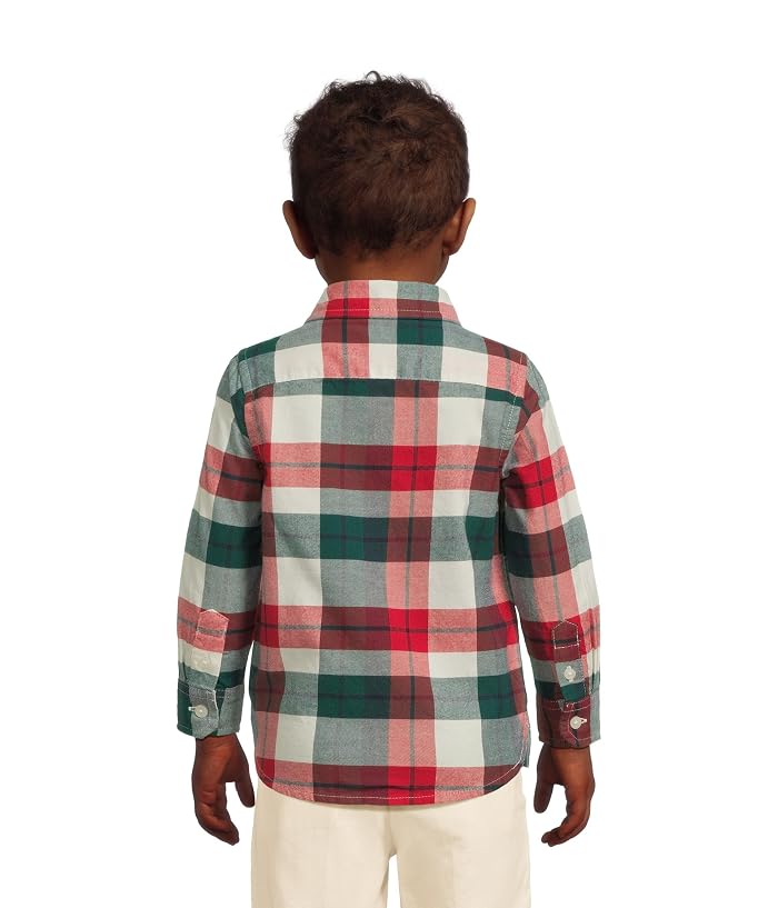 Janie and Jack Plaid Twill Button Down Shirt (Infant) - Image 2
