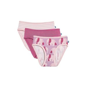 Kickee Pants Kids Print Girl's Underwear Set of 3 (Little Kid)