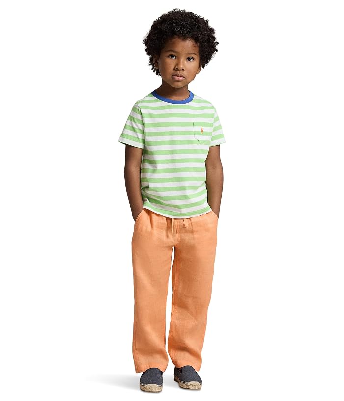 Polo Ralph Lauren Kids Striped Cotton Jersey Pocket Tee (Toddler/Little Kid) - Image 3