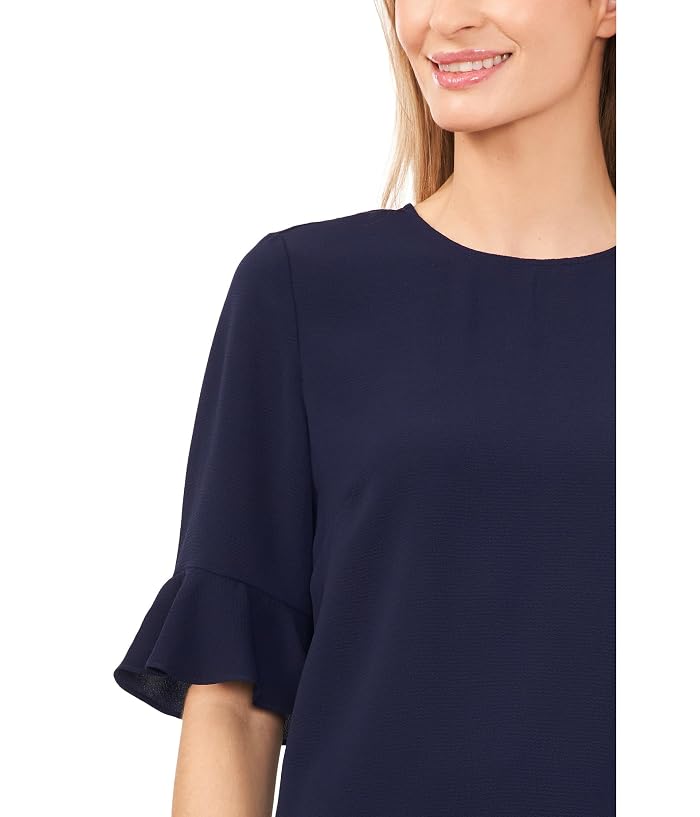 CeCe Elbow Ruffle Cuff Crew Neck Blouse - Image 3