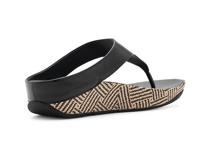 FitFlop Lulu Lux Graphic-weave Leather Toe-post Sandals - Image 3