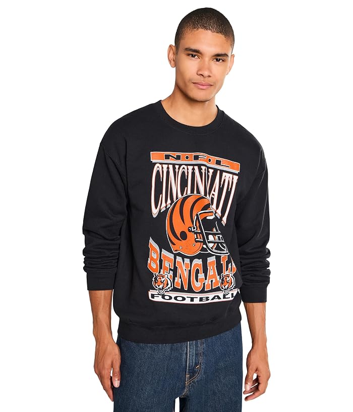 Junk Food Clothing NFL Cincinnati Bengals Helmet Flea Market Crew Fleece