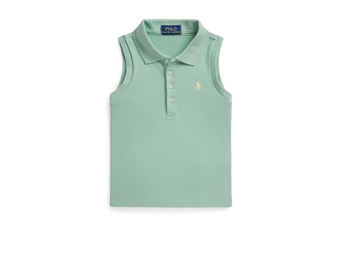 Polo Ralph Lauren Kids Stretch Mesh Sleeveless Polo Shirt (Toddler/Little Kid) - Image 3