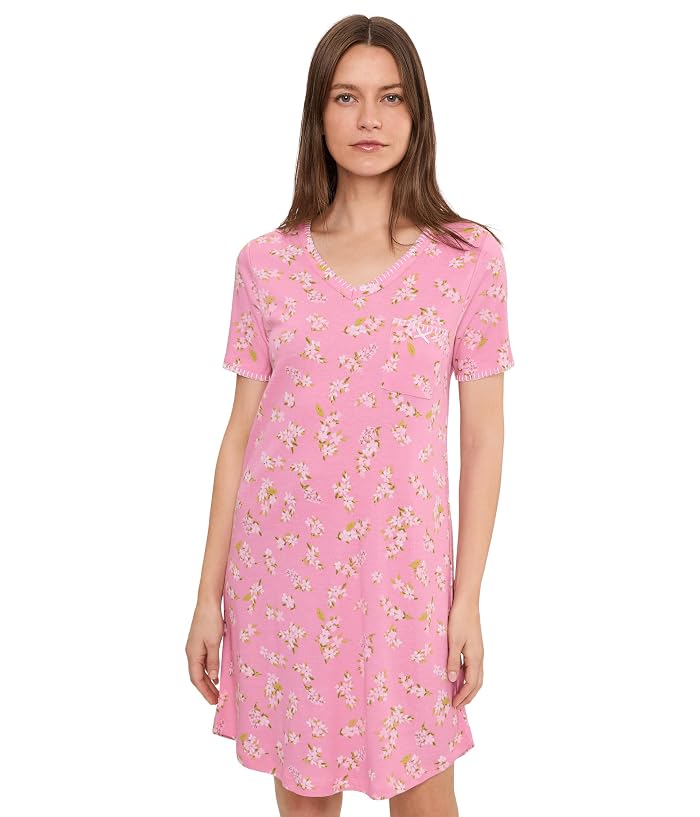 Karen Neuburger Sleepdress with Blanket Stitching