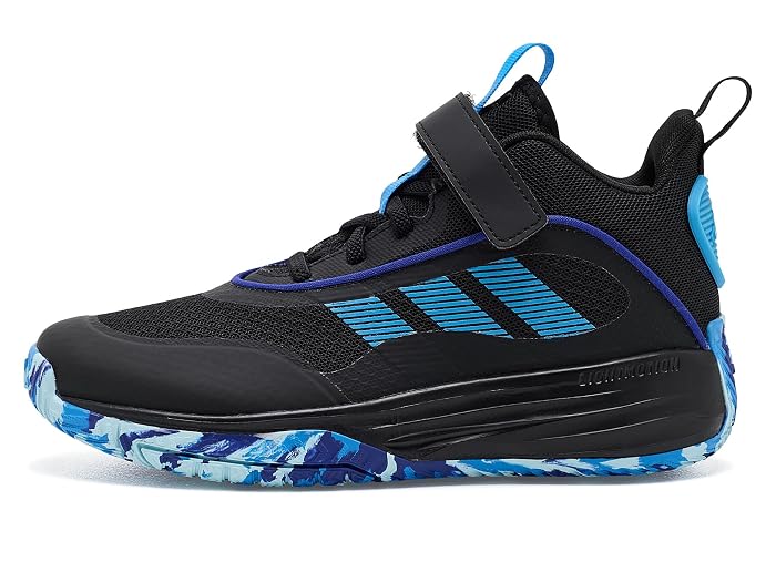 adidas Kids Own The Game 3.0 Mid Top Elastic Lace & Strap Basketball (Little Kid/Big Kid) - Image 4