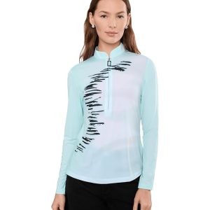 Jamie Sadock Sunsense Sky Long Sleeve Quarter Zip