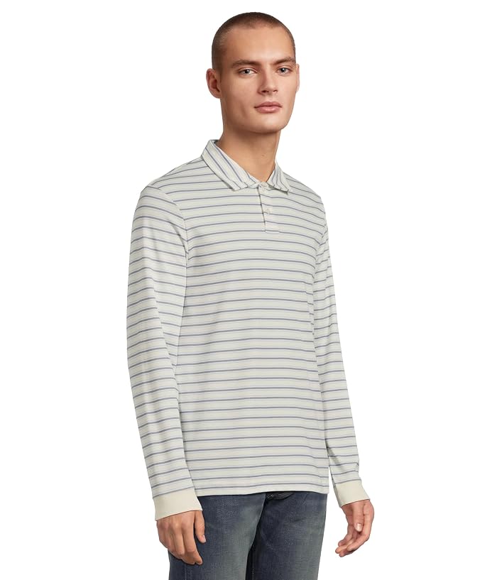 L.L.Bean Comfort Stretch Performance Polo Long-sleeve Slightly Fitted Stripe - Image 2