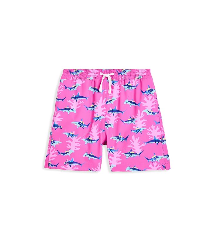 Chubbies Kids The Lil Great Pink Shark Swim Trunk (Infant/Toddler/Little Kid)