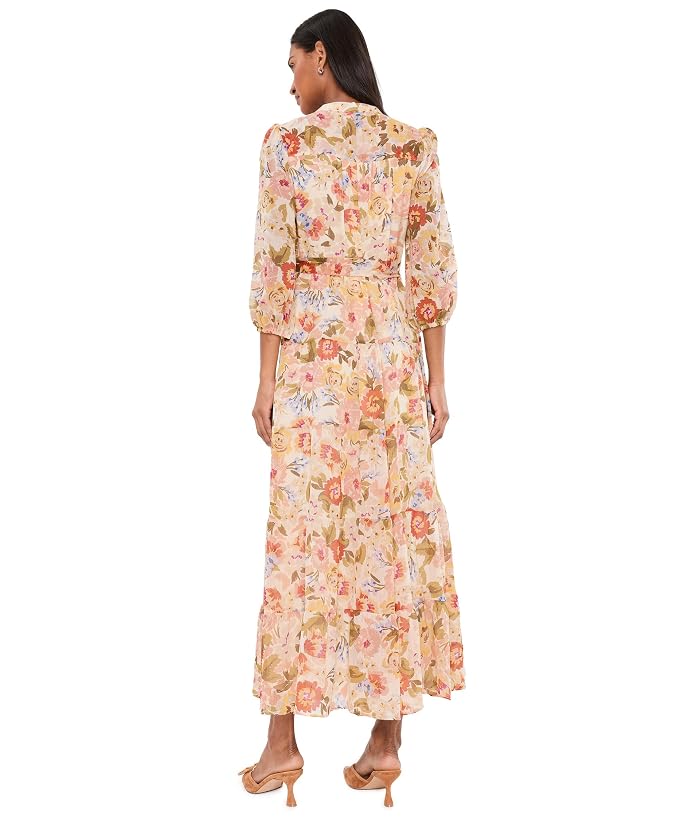 Vince Camuto Three Teir Button Bodice Maxi Dress - Image 4