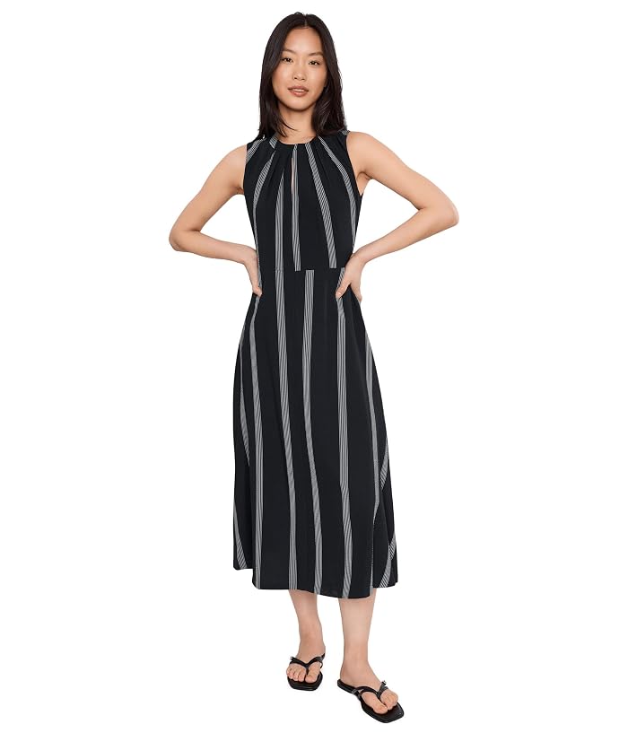 Calvin Klein Sleevleless Striped Keyhole Aline - Image 2