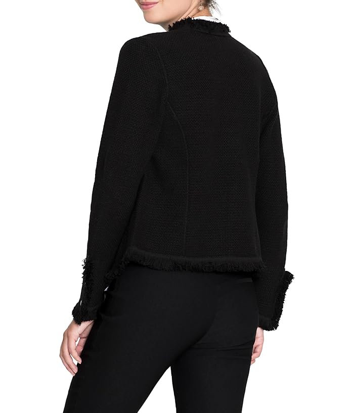 NIC+ZOE Fringe Mix Knit Jacket - Image 3