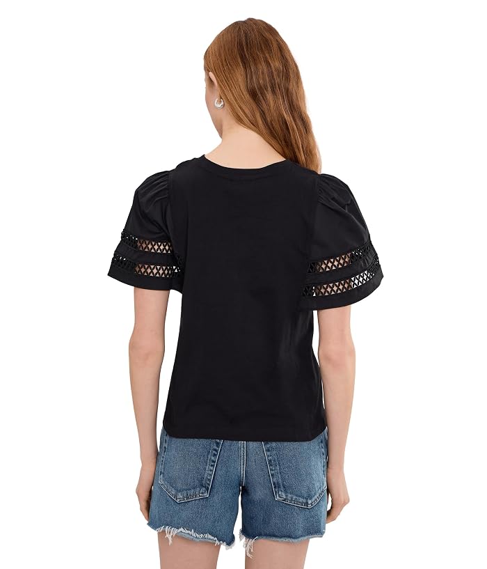 CeCe Short Sleeve Combo Cotton Trim Sleeve - Image 4